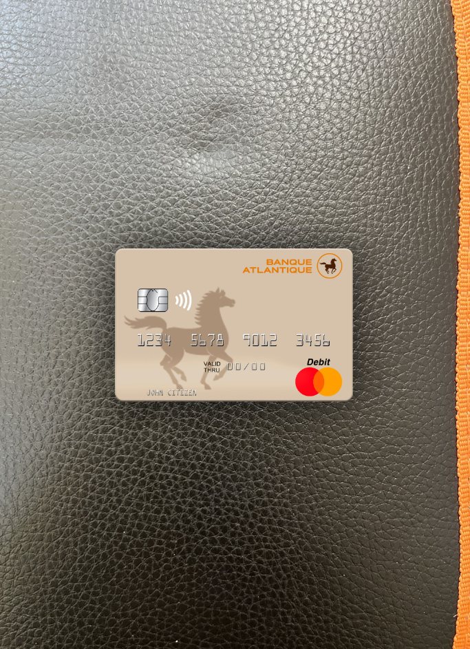 Download Mali Banque Atlantique mastercard photolook front Photoshop template